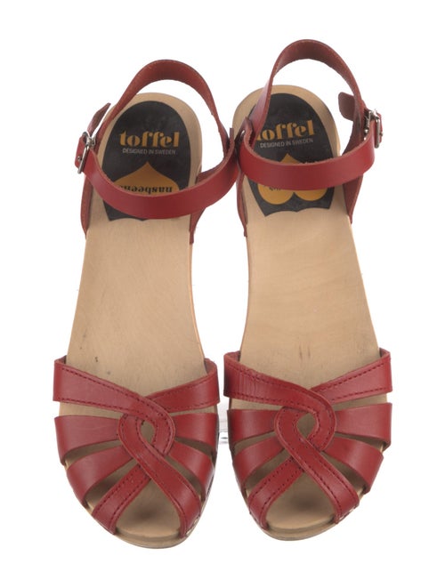 Swedish Hasbeens Leather Slingback Sandals