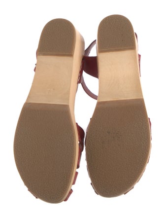 Swedish Hasbeens Leather Slingback Sandals