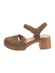 Swedish Hasbeens Leather Lasercut Accents Sandals