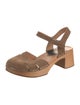Swedish Hasbeens Leather Lasercut Accents Sandals