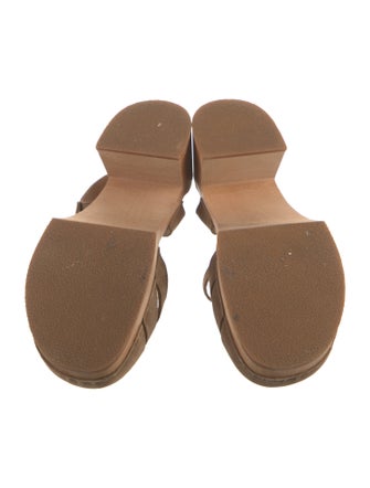 Swedish Hasbeens Leather Lasercut Accents Sandals