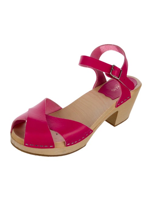 Swedish Hasbeens Leather Slingback Pumps