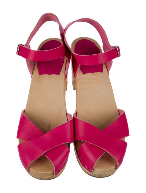 Swedish Hasbeens Leather Slingback Pumps