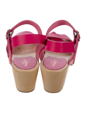 Swedish Hasbeens Leather Slingback Pumps