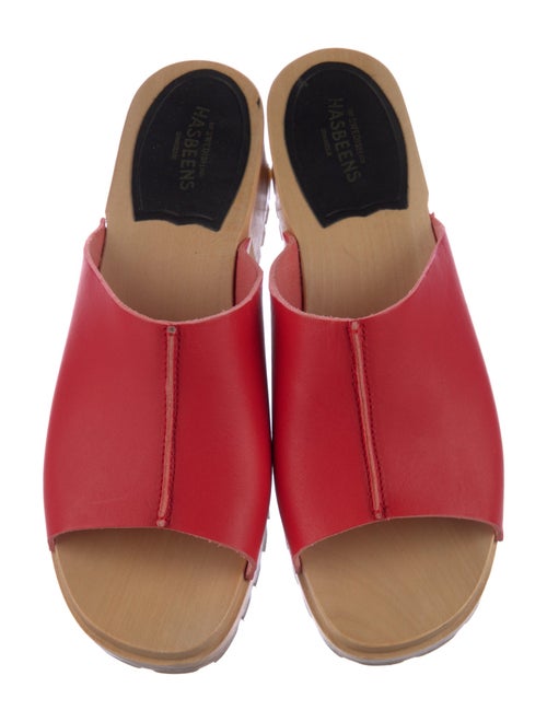 Swedish Hasbeens Leather Slides