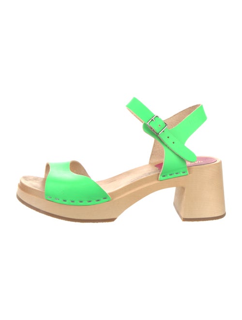 Swedish Hasbeens Leather Slingback Sandals