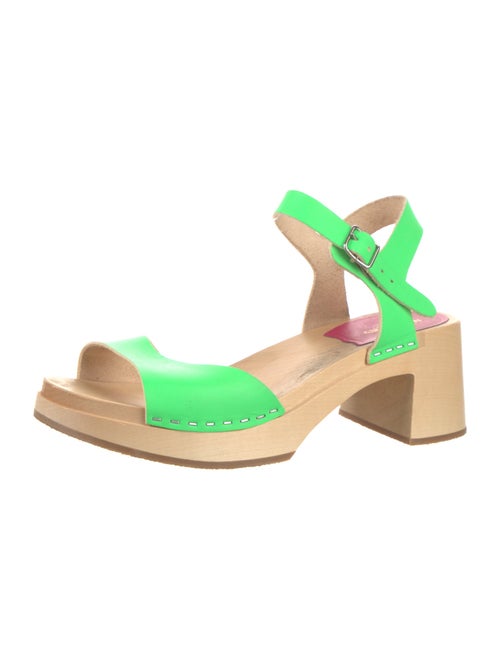 Swedish Hasbeens Leather Slingback Sandals