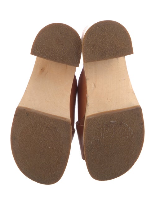 Swedish Hasbeens Leather Leather Trim Embellishment Slides