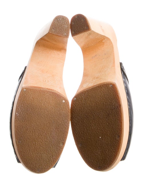 Swedish Hasbeens Leather Slides