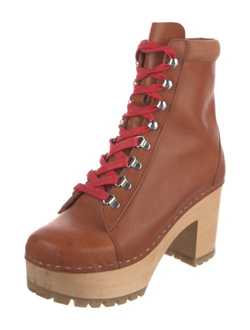 Swedish Hasbeens Leather Combat Boots