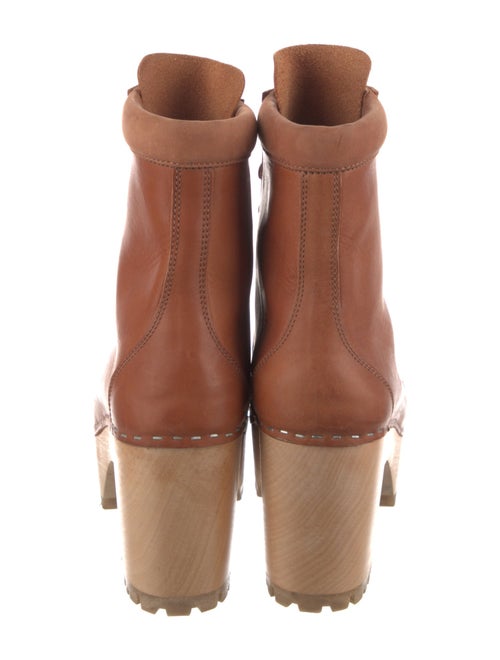 Swedish Hasbeens Leather Combat Boots