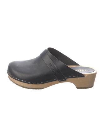 Swedish Hasbeens Leather Mules