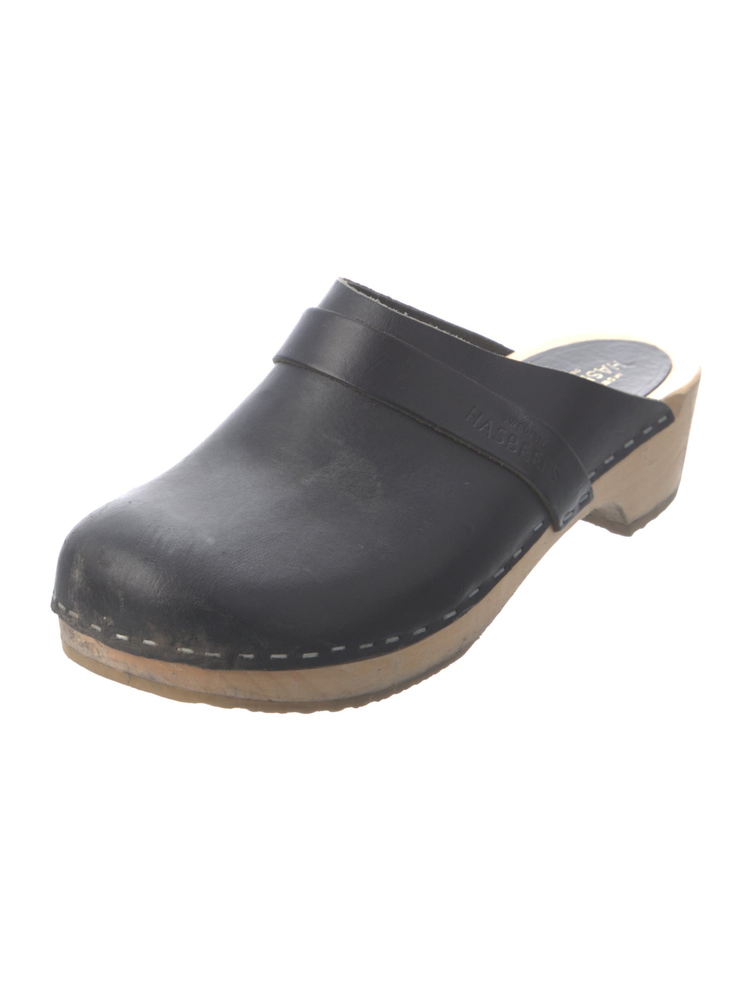 Swedish Hasbeens Leather Mules