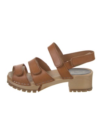 Swedish Hasbeens Leather Slingback Sandals