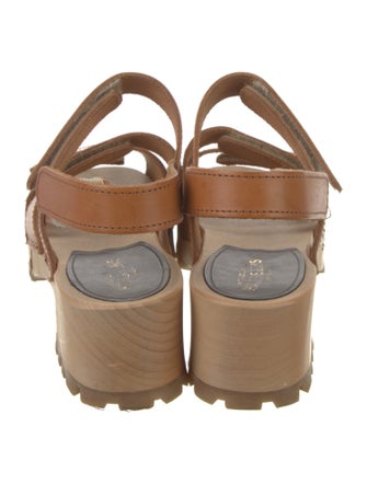 Swedish Hasbeens Leather Slingback Sandals