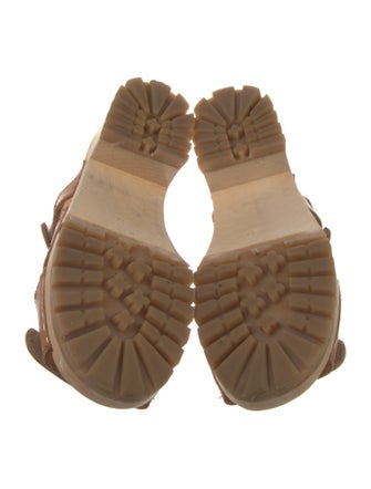 Swedish Hasbeens Leather Slingback Sandals