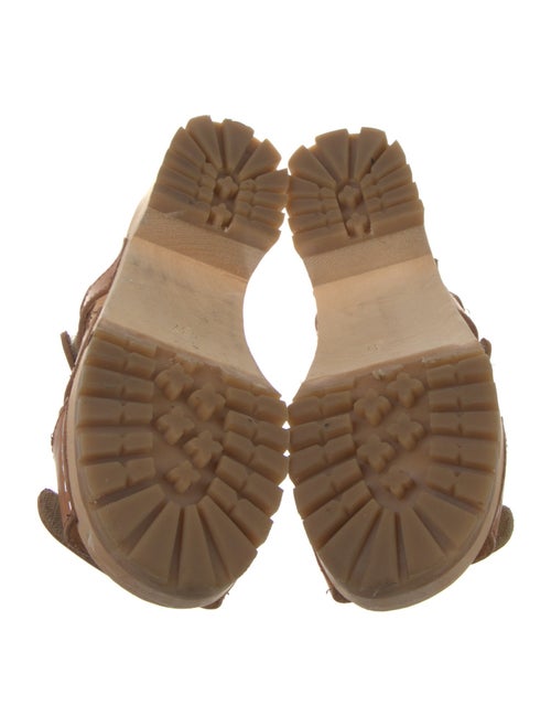 Swedish Hasbeens Leather Slingback Sandals