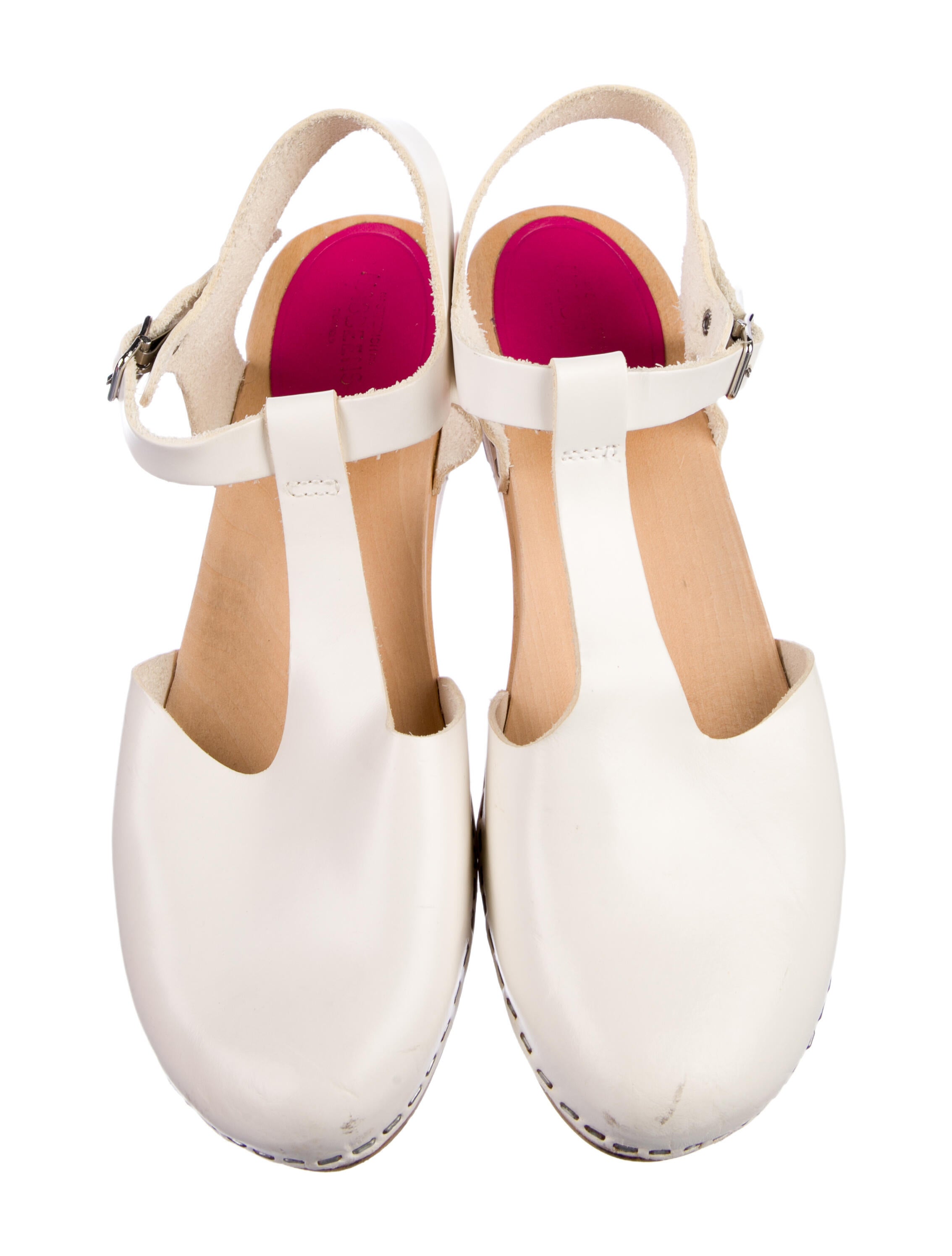 Swedish Hasbeens Leather Slingback Flats