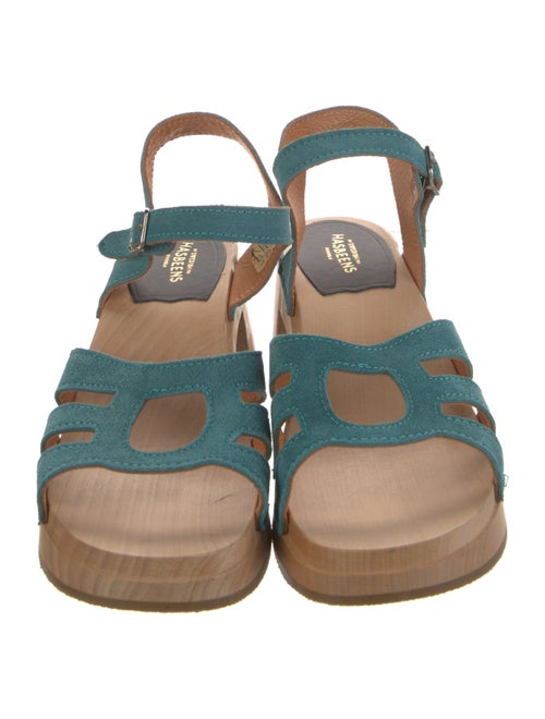 Swedish Hasbeens Suede Sandals