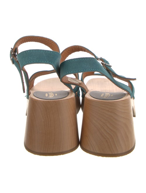 Swedish Hasbeens Suede Sandals