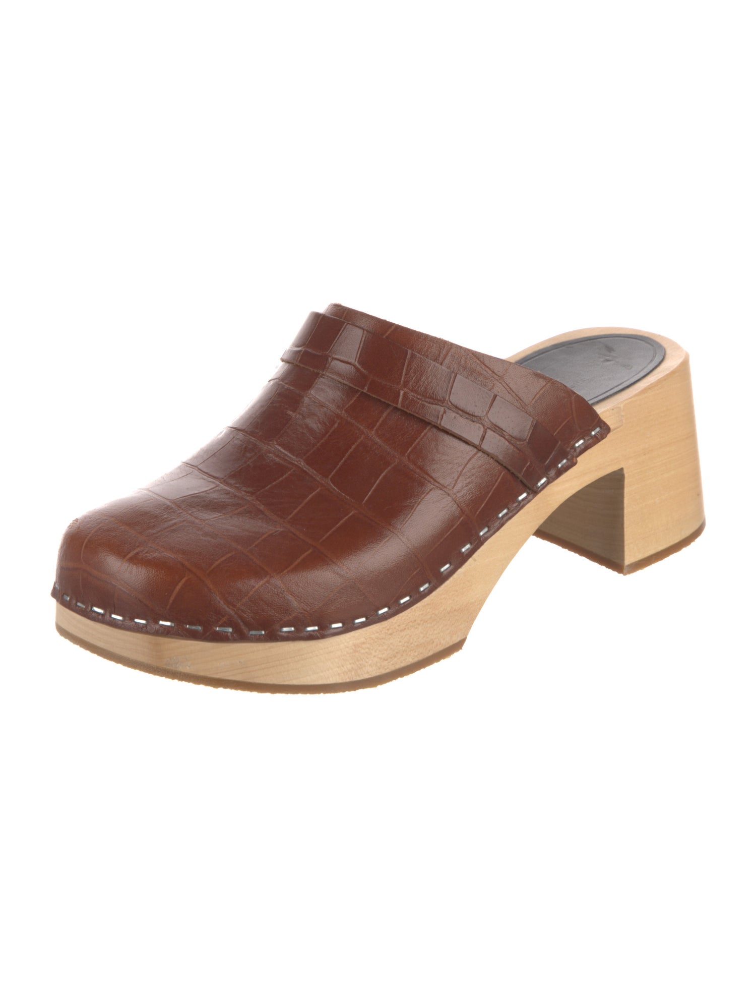 Swedish Hasbeens Leather Mules