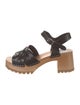 Swedish Hasbeens Leather Slingback Sandals