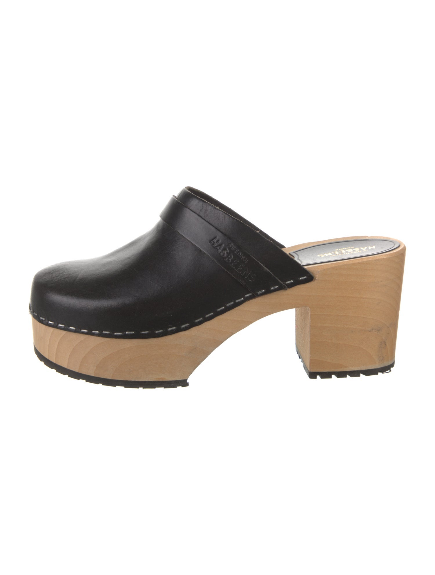 Swedish Hasbeens Leather Mules