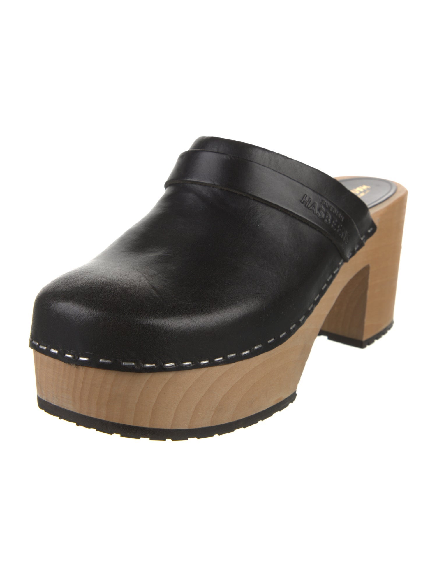 Swedish Hasbeens Leather Mules