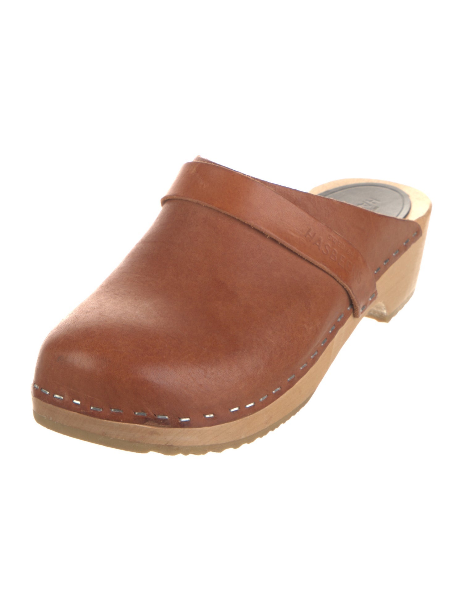 Swedish Hasbeens Leather Mules