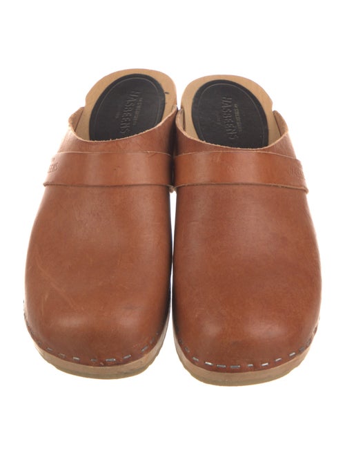 Swedish Hasbeens Leather Mules