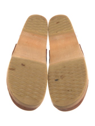 Swedish Hasbeens Leather Mules