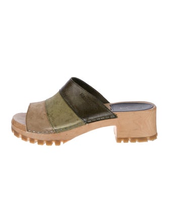 Swedish Hasbeens Leather Slides