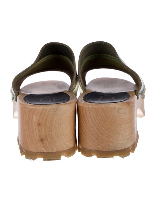 Swedish Hasbeens Leather Slides