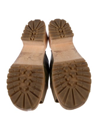 Swedish Hasbeens Leather Slides