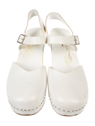 Swedish Hasbeens Leather Mules