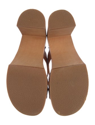 Swedish Hasbeens Leather Slides