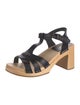 Swedish Hasbeens Leather T-Strap Sandals