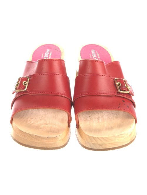 Swedish Hasbeens Leather Slides