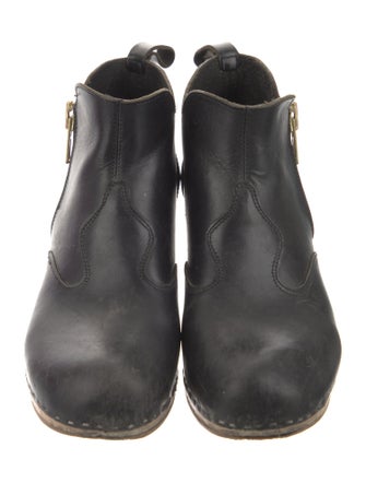 Swedish Hasbeens Leather Rain Boots