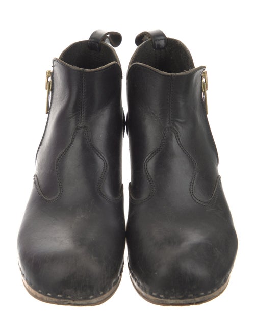 Swedish Hasbeens Leather Rain Boots