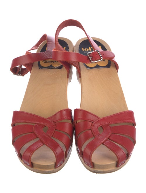 Swedish Hasbeens Leather Slingback Flats