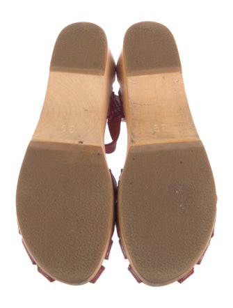 Swedish Hasbeens Leather Slingback Flats