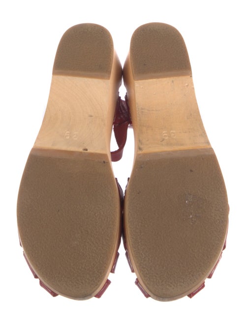 Swedish Hasbeens Leather Slingback Flats