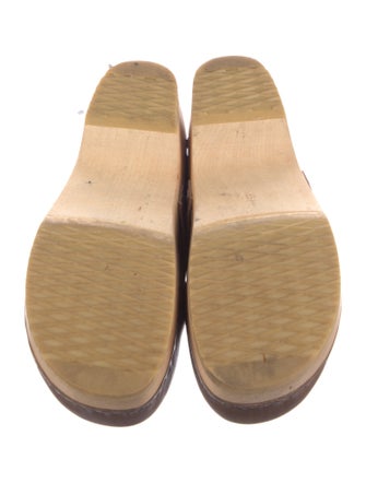 Swedish Hasbeens Leather Mules