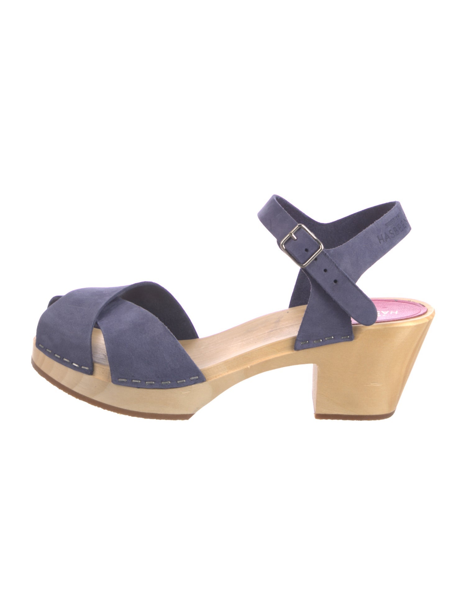 Swedish Hasbeens Suede Slingback Sandals