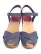 Swedish Hasbeens Suede Slingback Sandals