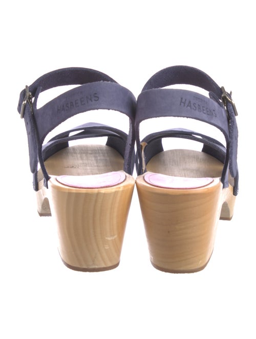 Swedish Hasbeens Suede Slingback Sandals