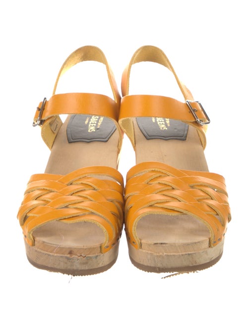 Swedish Hasbeens Leather Mules