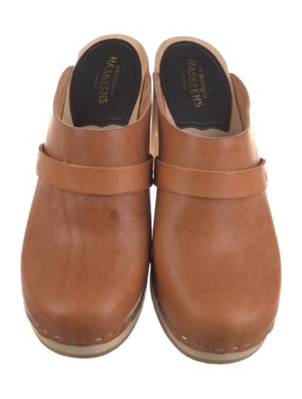 Swedish Hasbeens Leather Mules