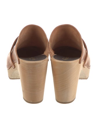 Swedish Hasbeens Leather Mules